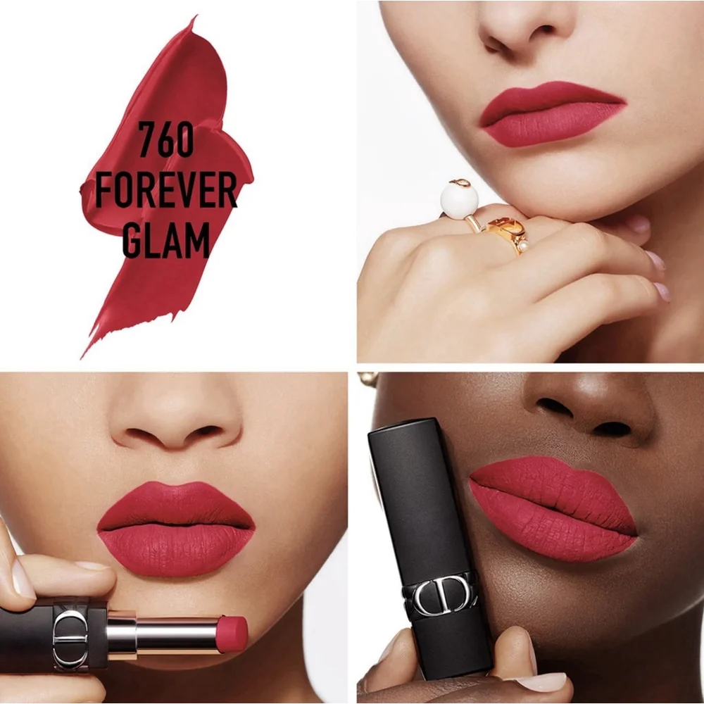 Christian Dior Rouge Dior Forever Transfer-Proof Lipstick In Forever Glam #760 - Picture 3 of 11